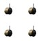 Service Caster 2'' Floor Safe Antique Hooded Twin Wheel Caster Grip Ring Stem , 4PK SCC-GR02S50D-NYU-WA-716X1716-4 - alternate 1